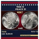 1926-d Peace Dollar $1 ms65 SEGS