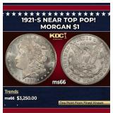 1921-s Morgan Dollar Near Top Pop! $1 ms66 SEGS
