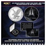 US Space Force USSF 1oz Pure .999 Fine Silver Eagl