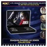 4 PC. Joaquine Phoenix As The JOKER Gold Plated Ro