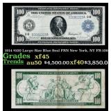 1914 $100 Large Size Blue Seal FRN New York, NY Gr