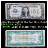 1928A $1 Blue Seal Silver Certificate "Funnyback"