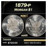 1879-p Morgan Dollar $1 Grades ms65
