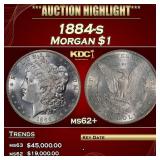 1884-s Morgan Dollar $1 ms62+ USCG