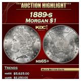 1889-s Morgan Dollar $1 ms65+ SEGS