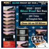 2010-2023 US Mint Silver Proof Sets, 168 Coins Tot