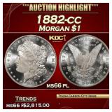 1882-cc Morgan Dollar $1 ms66 pl SEGS