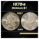 1878-s Morgan Dollar $1 Grades ms63