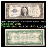 1928A $1 Blue Seal Silver Certificate "Funnyback"