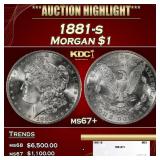 1881-s Morgan Dollar $1 ms67+ SEGS