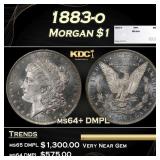 1883-o Morgan Dollar $1 ms64+ DMPL SEGS