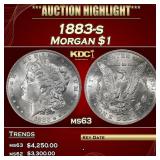 1883-s Morgan Dollar $1 ms63 USCG