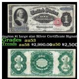 1891 $1 large size Silver Certificate Martha Washi