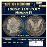 1885-o Morgan Dollar TOP POP! $1 ms67 dmpl SEGS