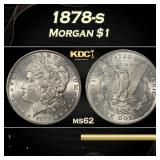 1878-s Morgan Dollar $1 Grades ms62
