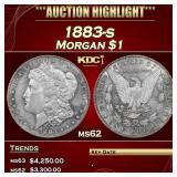 1883-s Morgan Dollar $1 ms62 USCG