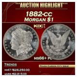 1882-cc Morgan Dollar $1 ms66+ pl SEGS