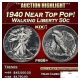 1940 Proof Walking Liberty Half Dollar Near Top Po