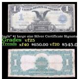 1899 $1 large size Silver Certificate "Black Eagle