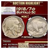 NGC 1918/7-d Buffalo Nickel 5c f details NGC