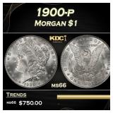 1900-p Morgan Dollar $1 Grades ms66