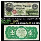 1862 $1 Large Size Legal Tender Note "The Greenbac