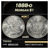 1888-o Morgan Dollar $1 Grades ms65