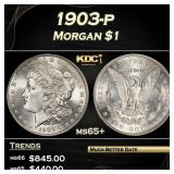 1903-p Morgan Dollar $1 Grades ms65+