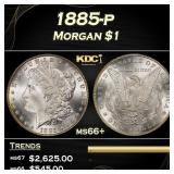 1885-p Morgan Dollar $1 ms66+ SEGS