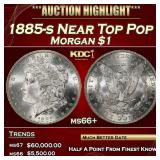 1885-s Morgan Dollar Near Top Pop $1 ms66+ SEGS
