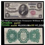1891 $2 Large Size Silver Certificate "Windom Note