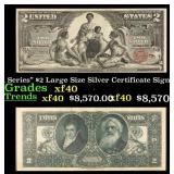 1896 $2 Large Size Silver Certificate "Educational
