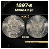 1897-s Morgan Dollar $1 Grades ms62