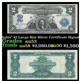 1899 $2 Large Size Silver Certificate "Mini-Portho