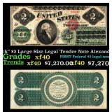1862 $2 Large Size Legal Tender Note "Greenback" A
