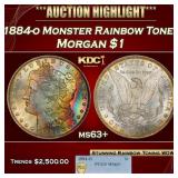 PCGS 1884-o Morgan Dollar Monster Rainbow Toned  $