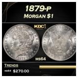 1879-p Morgan Dollar $1 Grades ms64