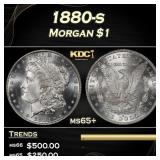 1880-s Morgan Dollar $1 Grades ms65+