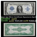 1923 $1 large size Silver Certificate Grades Choic