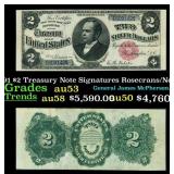 1891 $2 Treasury Note Grades Select AU Signatures