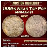 1889-s Morgan Dollar Near Top Pop $1 ms66+ SEGS
