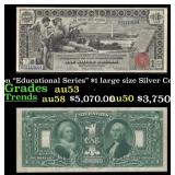 1896 $1 large size Silver Certificate Martha & Geo