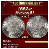 1882-p Morgan Dollar $1 ms66+ SEGS