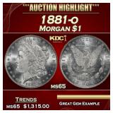 1881-o Morgan Dollar $1 ms65 SEGS