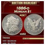 1886-o Morgan Dollar $1 ms62 USCG