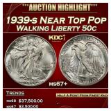 1939-s Walking Liberty Half Dollar Near Top Pop 50