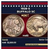 1928-s Buffalo Nickel 5c ms65 SEGS