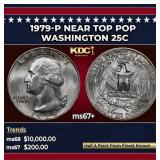 1979-p Washington Quarter Near Top Pop 25c ms67+ S