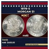 1878-s Morgan Dollar $1 Grades ms65