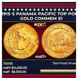 1915-s Panama Pacific Gold Commem Dollar TOP POP!
